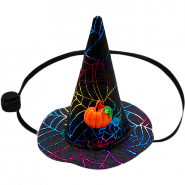 Капелюх відьми для собак і котів PartyBoo - Halloween hat, M black