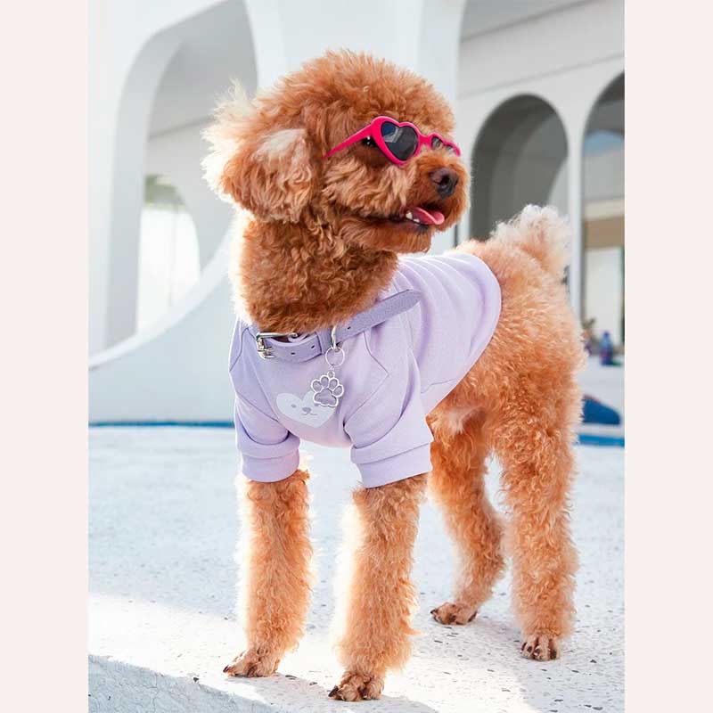 Сонцезахисні окуляри для домашніх тварин у формі серця - Pets Glasses pink