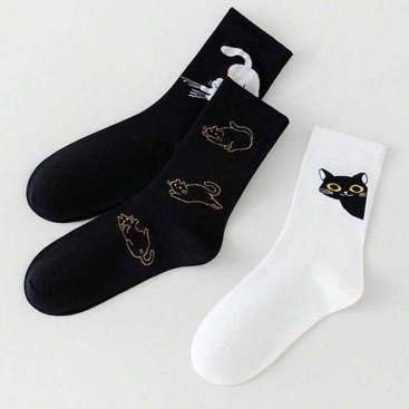 Шкарпетки жіночі з котиками Fansphere Goods - Three Cats, 36-39