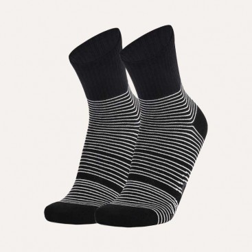Шкарпетки унісекс в смужку Luna - Сat on sole black, 36-39