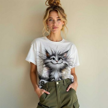 Футболка женская InLove - WoW Cat, M