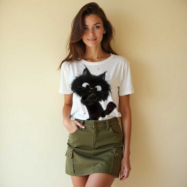 Футболка женская InLove - Big Cat, XL