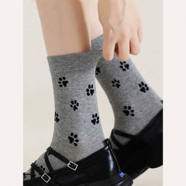 Носки с лапками серые Septwolves Underwear - Grey Paws, 36-39