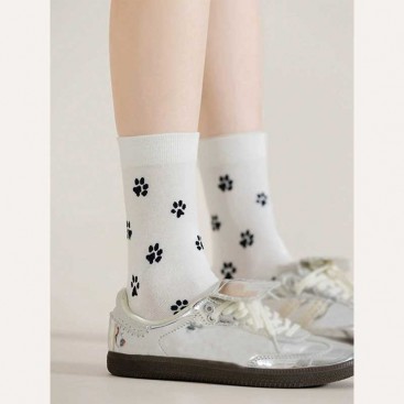 Шкарпетки з лапками білі Septwolves Underwear - White Paws, 36-39