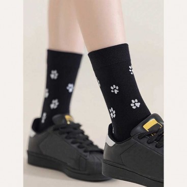Носки с лапками черные Septwolves Underwear - Black Paws, 36-39