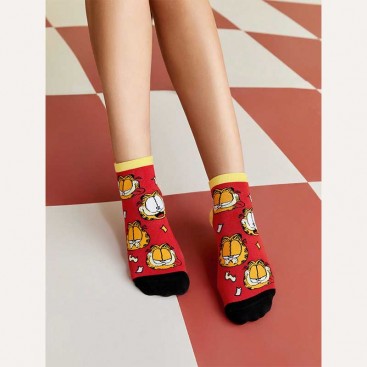 Шкарпетки низькі жіночі Fansphere Goods - Garfield Red, 36-39