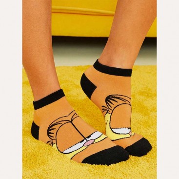 Шкарпетки низькі жіночі Fansphere Goods - Funny Garfield, 36-39