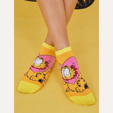 Носки низкие женские Fansphere Goods - Garfield with heart, 36-39