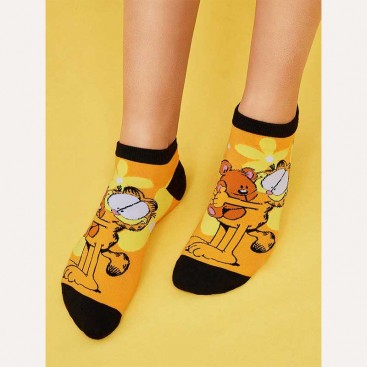 Шкарпетки низькі жіночі Fansphere Goods - Garfield with toy, 36-39