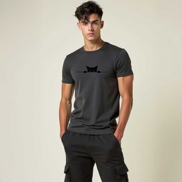 Футболка мужская Manfinity Homme - Cat peers, 2XL