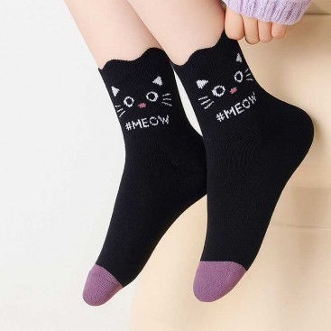 Шкарпетки чорні для дівчат 9-12 років PlaySox - Top Cat