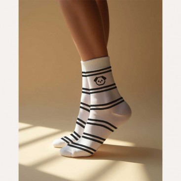 Шкарпетки у чорну смужку PlaySox - Double Rayas, 36-39