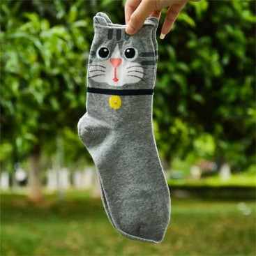 Носки с ушками Julia - Gray cat with ears, 36-39