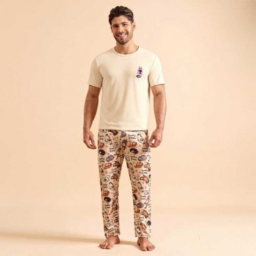Пижама мужская Your Pajamas - Cream & Cats, M