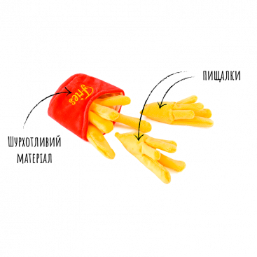 Іграшка для собак картопля фри Pet Play - American Classic - Frites XS