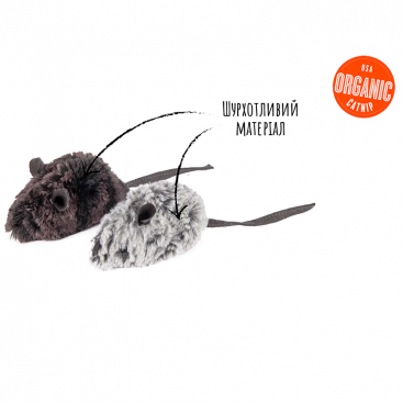 М'яка іграшка для котів мишенята Pet Play - Feline Frenzy Souris