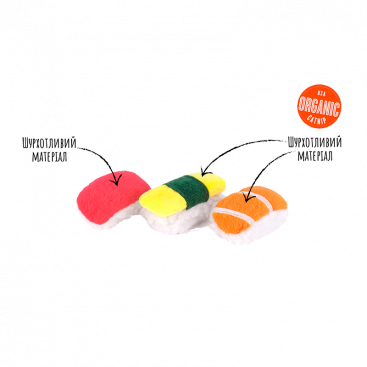 Мягкая игрушка для кошек суши Feline Frenzy Sushi