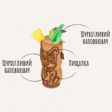 Игрушка для собак Barktender - Tiki Mug Pet Play