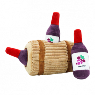 М'яка іграшка діжка з винними пляшками HugSmart  - Wine Barrel