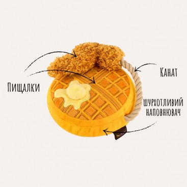 Мягкая игрушка для собак PetPlay-Barking Brunch Chicken & Woofles ( Mini )