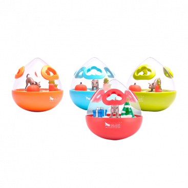 Интерактивная игрушка-головоломка для собак Pet Play - Wobble Ball Green
