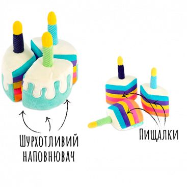 Мягкая игрушка для собак тортик Pet Play - Bone-appetite Cake, M