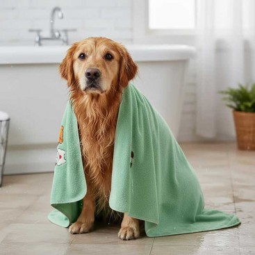 Полотенце для собак PetBath - Mint, 100х50 см