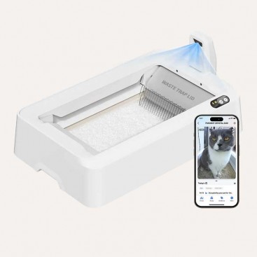 Розумний туалет для котів PetKit - PETKIT PUROBOT CRYSTAL DUO, білий