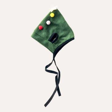 Різдвяна шапка для тварин ялинка PetsIn - Christmas Tree hat dark green, S