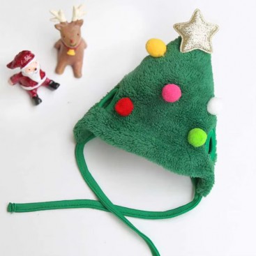 Різдвяна шапка для тварин ялинка PetsIn - Christmas Tree hat green