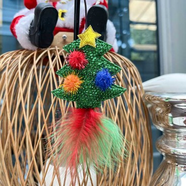 Новорічна іграшка-вудочка для котів PetsIn - Christmas tree