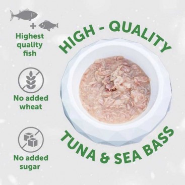Влажный корм для собак с белой шерстью тунец, морской окунь Nature's Protection-Tuna and Sea Bass,70г