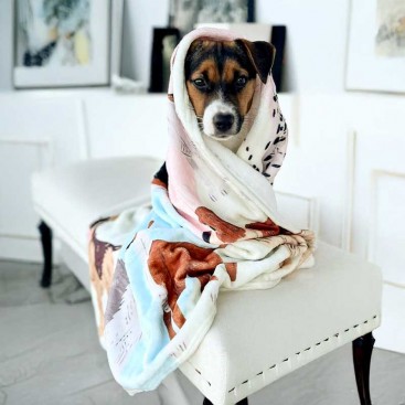 Фланелевый плед для собак Home Creative - Breeds, 100х130 см