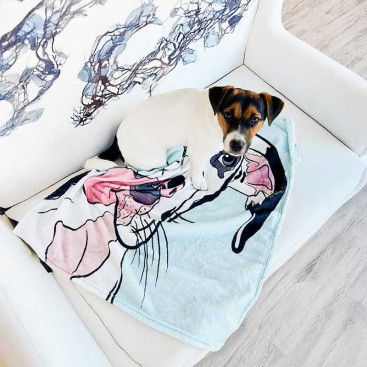 Фланелевий плед для собак Home Creative - Dog, 70x100 см