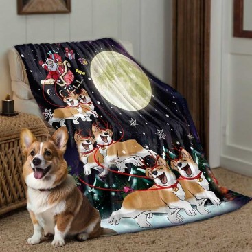 Фланелевий плед для собак Home Creative - Let's meet Santa, 100x150 см