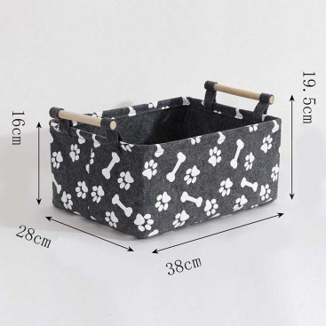 Кошик для зберігання іграшок для собак PetsIn - Bones&Paws
