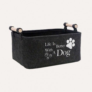 Кошик для зберігання іграшок для собак ElegaPet - Life is better with a dog