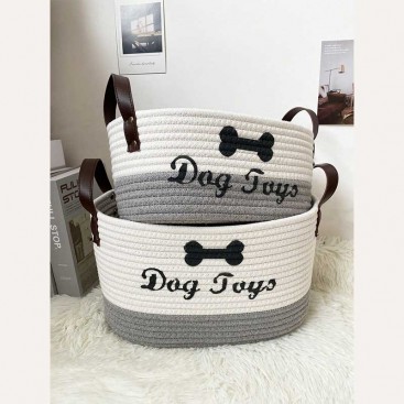 Корзина ручного плетения для хранения игрушек для животных PetsIn - Playful Storage, XL