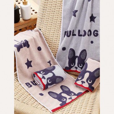 Рушник для тварин Fashion Towel - French Bulldog, beige, M