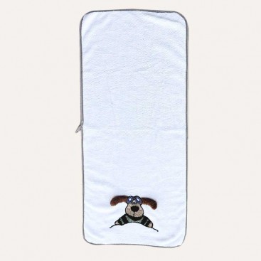 Рушник для тварин iз собачкою PetBath - White Dog, S