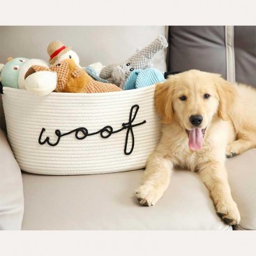 Корзина для хранения игрушек PetsIn - Woof White