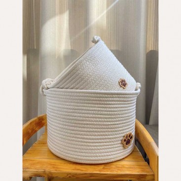 Корзина для хранения игрушек PetsIn - White with Paw, M