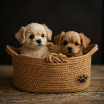 Кошик для зберігання іграшок PetsIn - Knot Beige