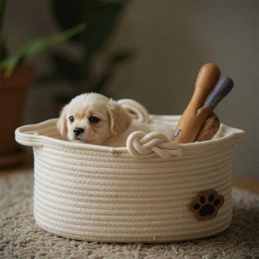 Кошик для зберігання іграшок PetsIn - Knot White