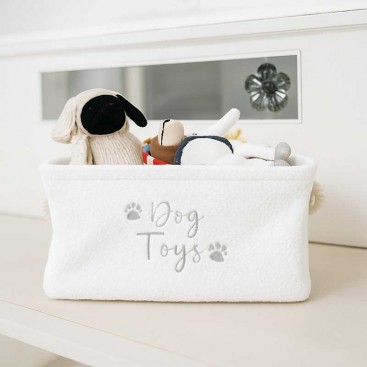 Корзина для хранения игрушек для животных PetLobby - Fetch Box White