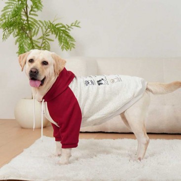 Худі для великих собак червоно-сірий Lemon Pet - Gaming Dogs, 3XL