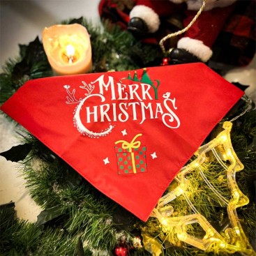 Різдвяна бандана для собак PetsIn -  Merry Christmas