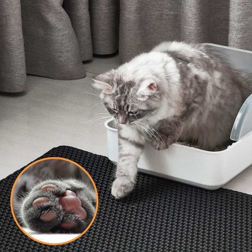 Багатошаровий килимок від бруду коло котячих туалетів Pieviev - Cat Litter Mat, 30х30 см
