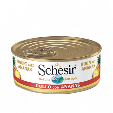 Консерва для собак з куркою та ананасом Schesir - Chicken Pineapple, 150 г