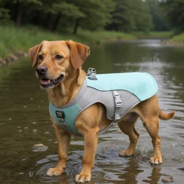 Охолоджуючий жилет для собак SinCalor - Cooling Vest Turquoise, 2XL